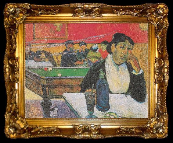 framed  Paul Gauguin Cafe de Nuit  Arles, ta009-2